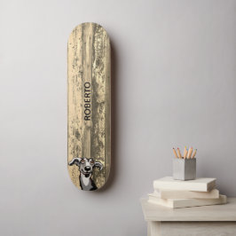 Weathered Wood Skate Deck Skateboard