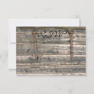 Weathered Wood UAWG RSVP Karte