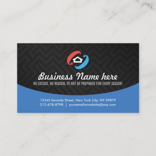 Weatherization Business Cards Visitenkarte (Vorderseite)