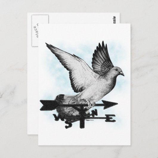 Weathervane Homer2 Postkarte (Vorne/Hinten)