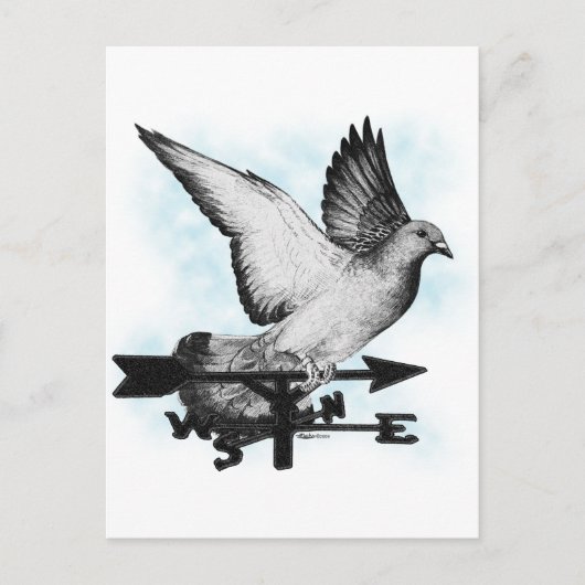 Weathervane Homer2 Postkarte (Vorderseite)