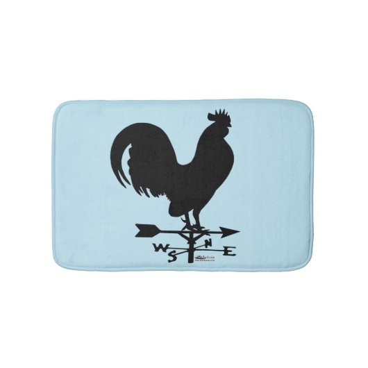 Weathervane Rooster Badematte (Vorderseite)