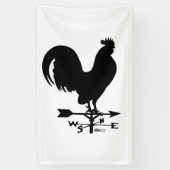Weathervane Rooster Banner (Vertikal)