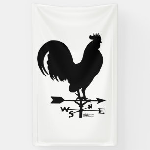 Weathervane Rooster Banner