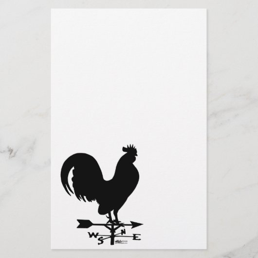 Weathervane Rooster Briefpapier (Vorderseite)