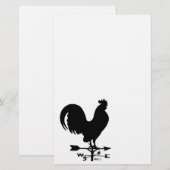 Weathervane Rooster Briefpapier (Vorne/Hinten)