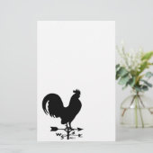 Weathervane Rooster Briefpapier (Stehend Vorderseite)