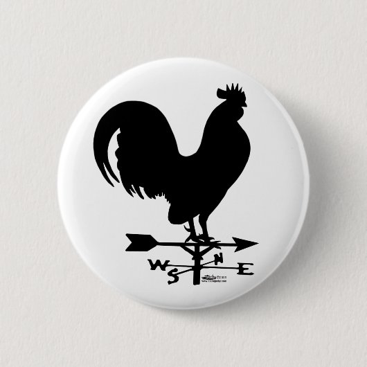 Weathervane Rooster Button (Vorderseite)