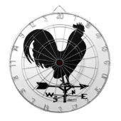 Weathervane Rooster Dartscheibe (vorne)
