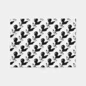 Weathervane Rooster Fleecedecke (Vorderseite (Horizontal))