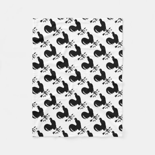 Weathervane Rooster Fleecedecke (Vorderseite)