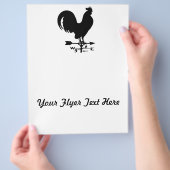 Weathervane Rooster Flyer (Hand)