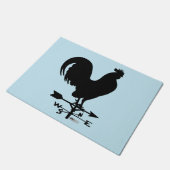Weathervane Rooster Fußmatte (Schrägansicht)