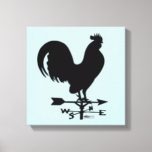 Weathervane Rooster Leinwanddruck