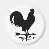 Weathervane Rooster Magnet (Vorne)
