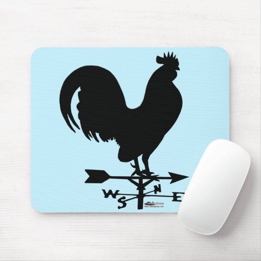 Weathervane Rooster Mousepad (Mit Mouse)