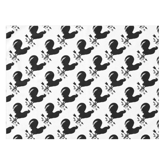 Weathervane Rooster Tischdecke (Vorderseite (Horizontal))