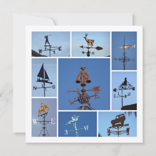 Weathervanes Feiertagskarte (Vorderseite)