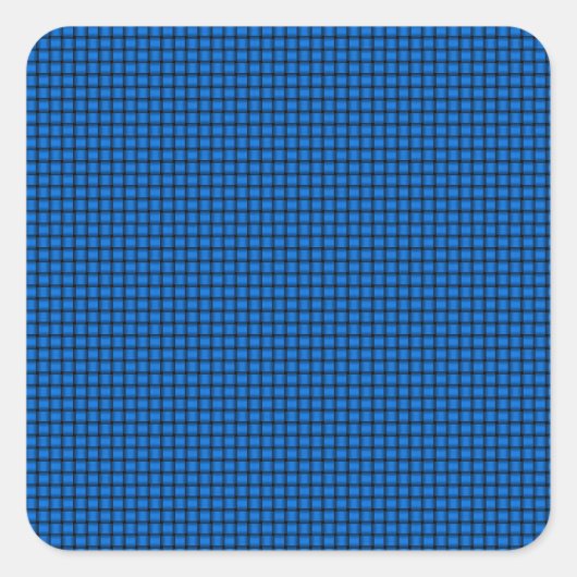Weave - Azure Quadratischer Aufkleber (Vorderseite)