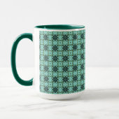 Weave Black on Light Blue Big Tasse (Links)