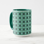 Weave Black on Light Blue Big Tasse (Vorderseite Links)