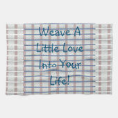 Weave Liebe   Geschirrtuch (Horizontal)