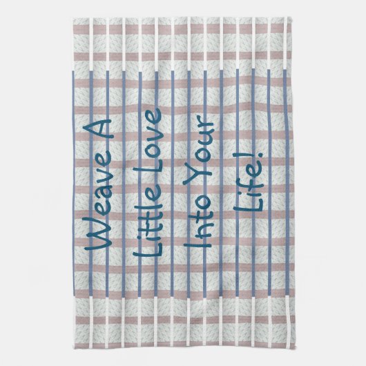 Weave Liebe Geschirrtuch (Vertikal)