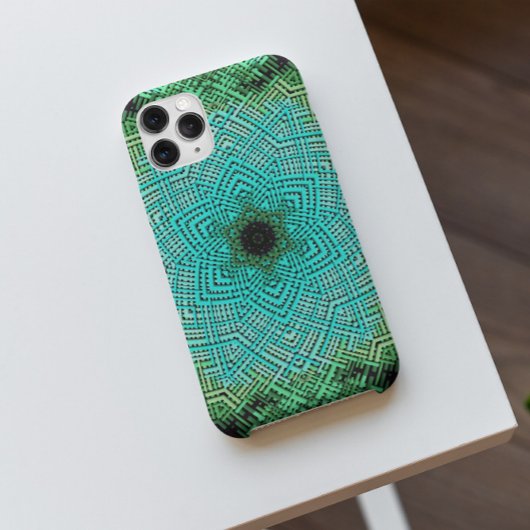 Weave Mandala Blue und Green Case-Mate iPhone Hülle