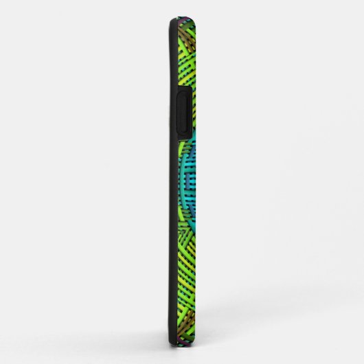 Weave Mandala Blue und Green Case-Mate iPhone Hülle (Hinten/Rechts)