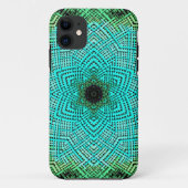 Weave Mandala Blue und Green Case-Mate iPhone Hülle (Rückseite)