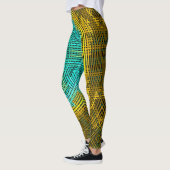 Weave Mandala Blue und Yellow Leggings (Links)