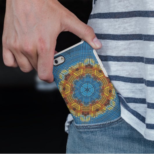 Weave Mandala Blue Yellow und Red Case-Mate iPhone Hülle