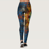 Weave Mandala Blue Yellow und Red Leggings (Rückseite)