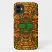 Weave Mandala Gelb Orange und Grün Case-Mate iPhone Hülle (Rückseite)