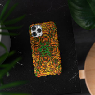 Weave Mandala Gelb Orange und Grün Case-Mate iPhone Hülle