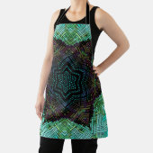 Weave Mandala Green Blue und Lila Schürze (InSitu)