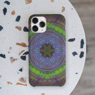 Weave Mandala Green Lila und blau Case-Mate iPhone Hülle