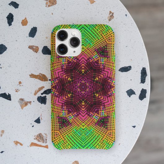 Weave Mandala Green Orange und Pink Case-Mate iPhone Hülle