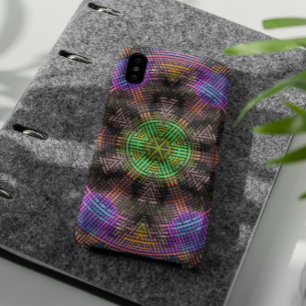 Weave Mandala Green Pink und Blue Case-Mate iPhone Hülle