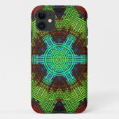 Weave Mandala Green Red und Blue Case-Mate iPhone Hülle (Rückseite)