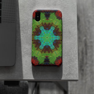 Weave Mandala Green Red und Blue Case-Mate iPhone Hülle