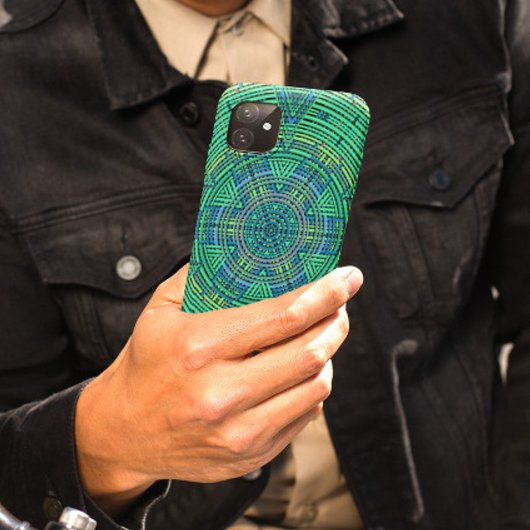 Weave Mandala Green und Blue Case-Mate iPhone Hülle