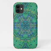 Weave Mandala Green und Blue Case-Mate iPhone Hülle (Rückseite)