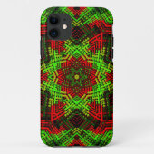 Weave Mandala Green und Red Case-Mate iPhone Hülle (Rückseite)