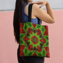 Weave Mandala Green und Red