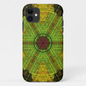 Weave Mandala Green Yellow und Red Case-Mate iPhone Hülle (Rückseite)
