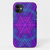 Weave Mandala Lila rosa und blau Case-Mate iPhone Hülle (Rückseite)