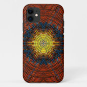 Weave Mandala Orange Gelb und Blau Case-Mate iPhone Hülle (Rückseite)