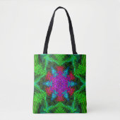 Weave Mandala Pink Blue und Green Tasche (Vorderseite)