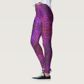 Weave Mandala Pink Lila und blau Leggings (Links)